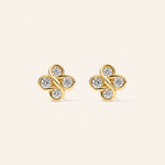 14K Yellow Gold 1/2 ct. tw. Diamond Earrings – product view