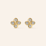 14K Yellow Gold 1/2 ct. tw. Diamond Earrings – product view