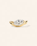 Marquise Lab Diamond Wave Ring