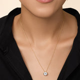 Round Lab Diamond Pendant – additional view
