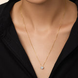 Round Lab Diamond Pendant – additional view