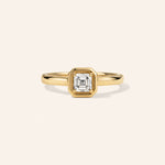 14K Yellow Gold 1/2 ct. Diamond Asscher Ring – product view