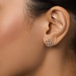 1/3 ct. tw. Natural Diamond Magnolia Earrings – additional view