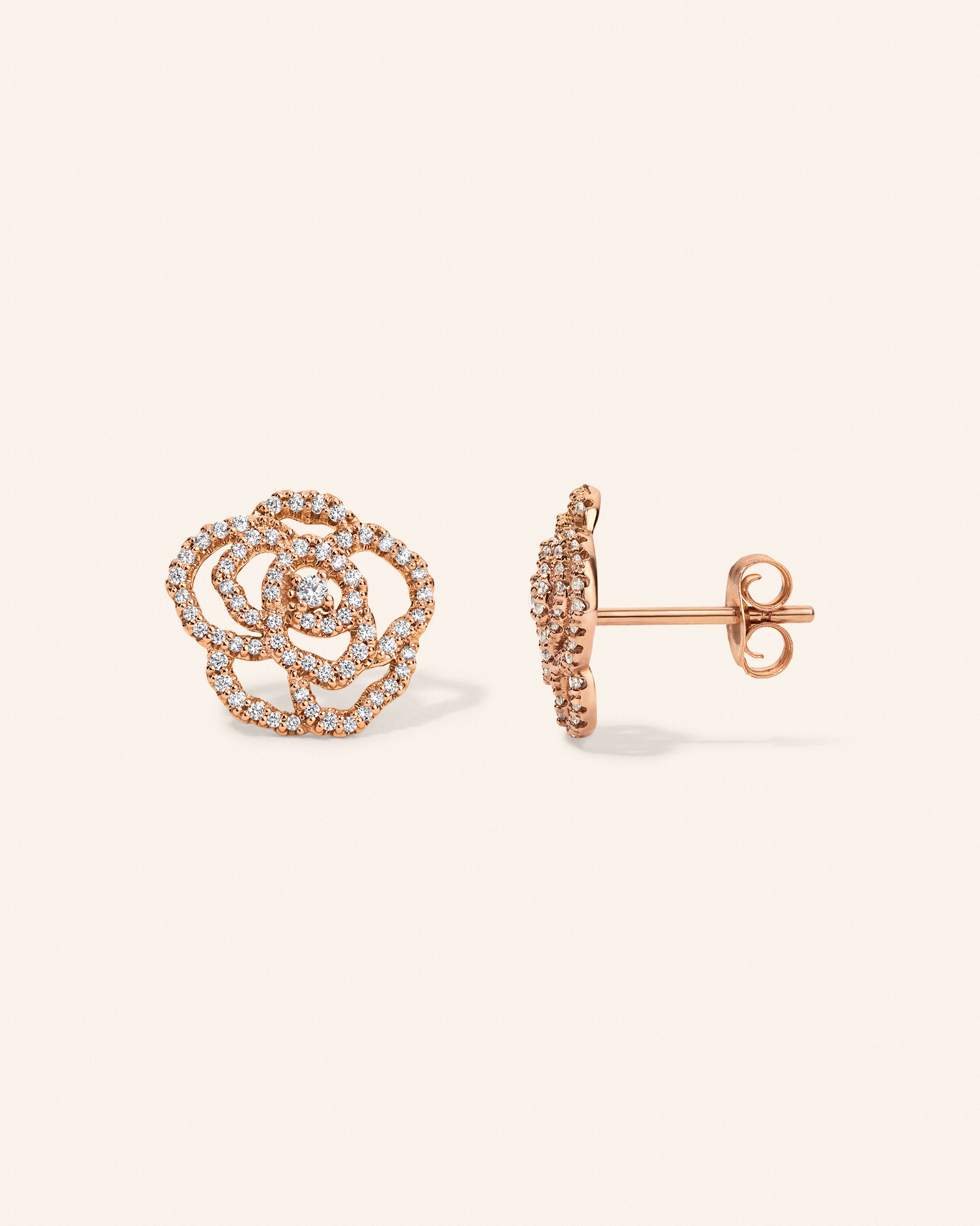 1/3 ct. tw. Natural Diamond Magnolia Earrings – additional view
