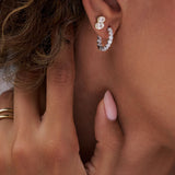 Twin Flame Oval Lab Diamond Studs