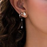Dew Drop Lab Diamond Dangle Earrings