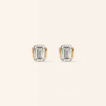 Emerald Lab Diamond Studs – product view