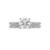Romy Knife Edge lab grown diamond Engagement Ring