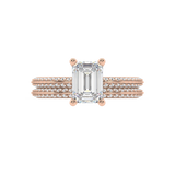 Romy Knife Edge natural mined diamond Engagement Ring