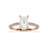 Romy Knife Edge natural mined diamond Engagement Ring