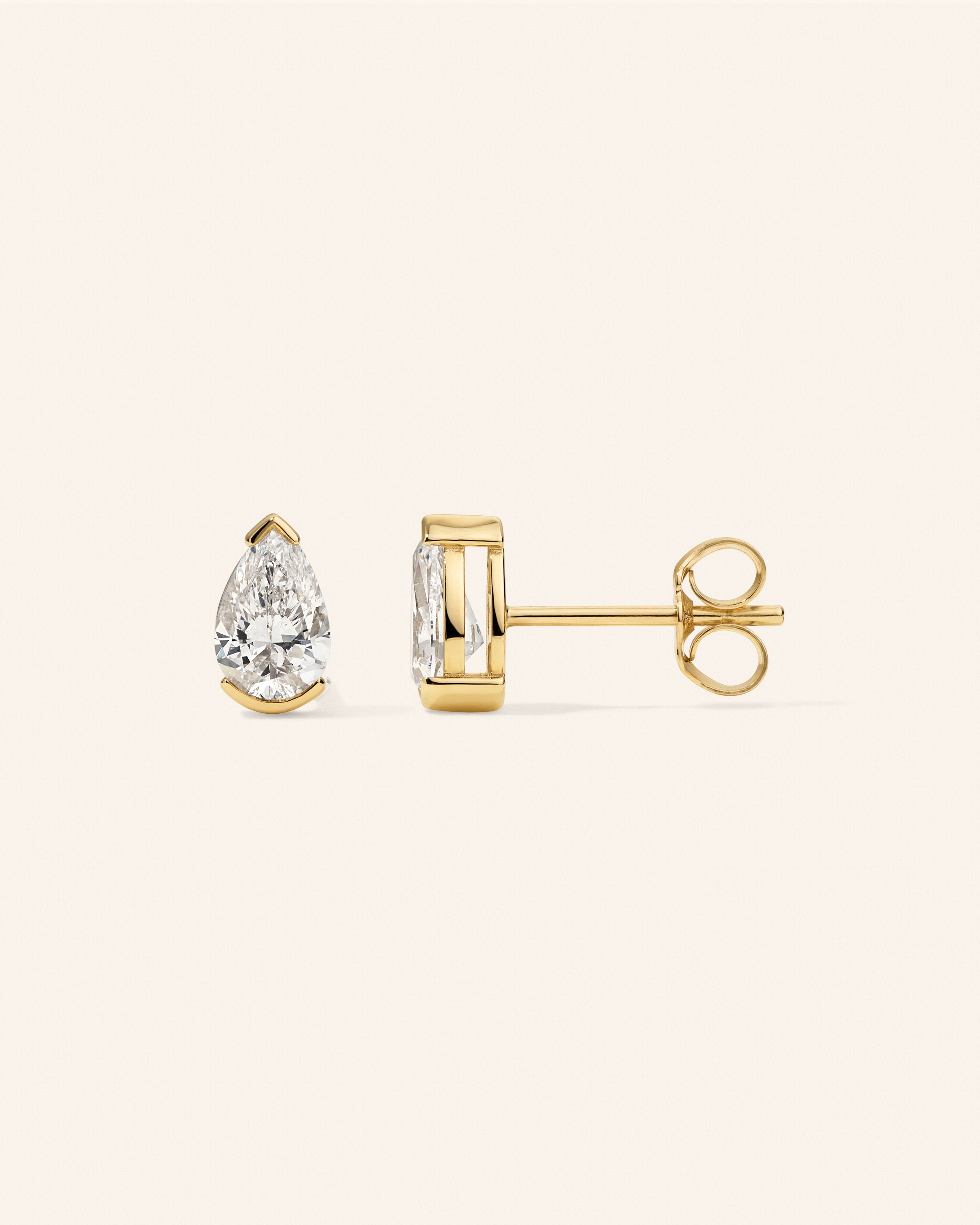 Pear Lab Diamond Studs – product view