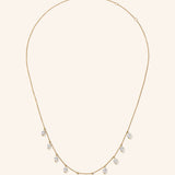 14K Yellow Gold 2 ct. tw. Diamond Marquise Station Necklace (18") – product view