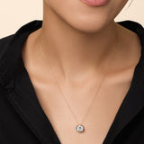 Round Lab Diamond Pendant – additional view