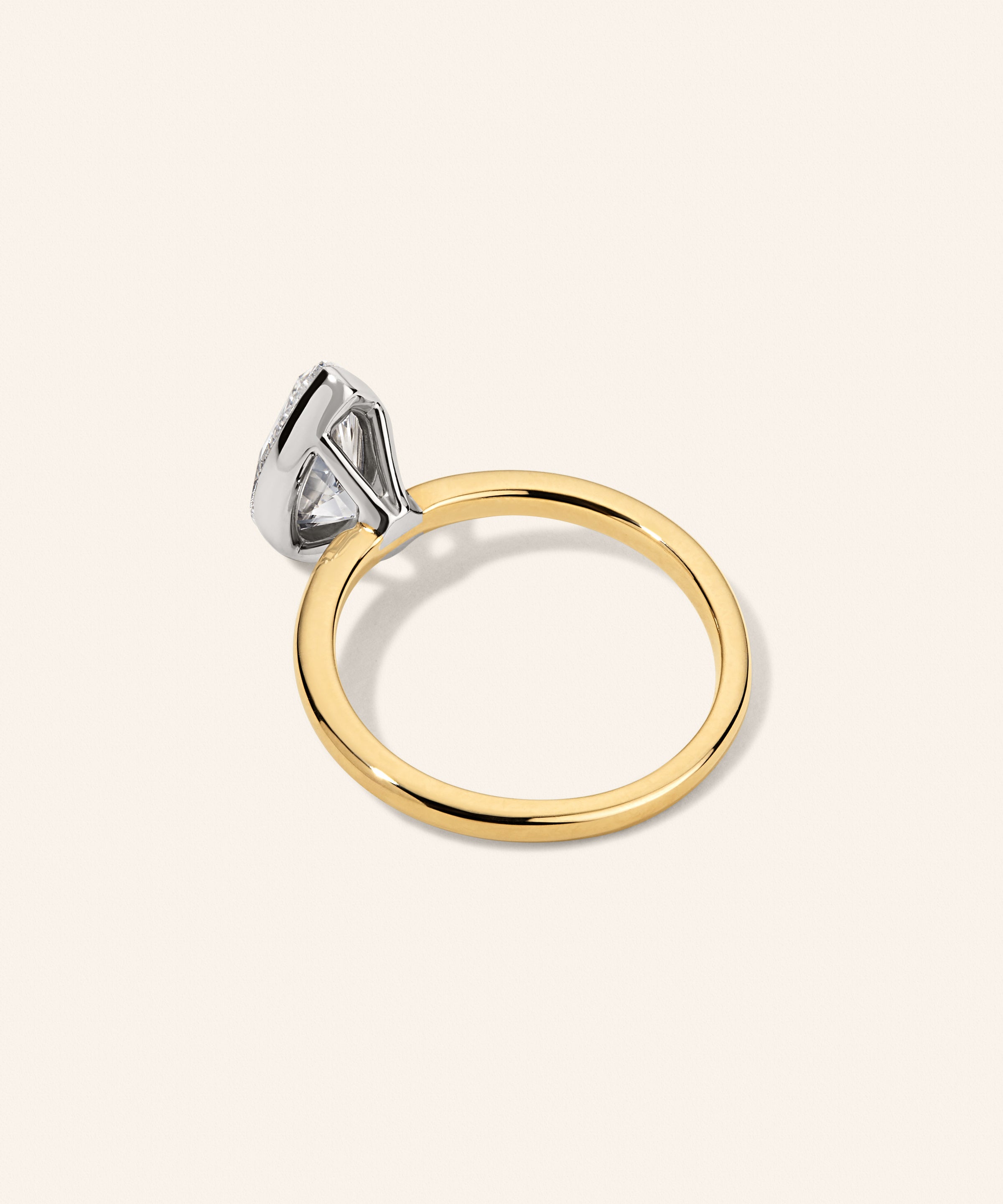 Tesoro Pear 2 CT Invisible Set Engagement Ring